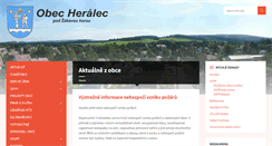 Desktop Screenshot of obecheralec.cz