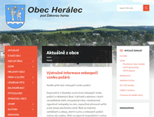 Tablet Screenshot of obecheralec.cz